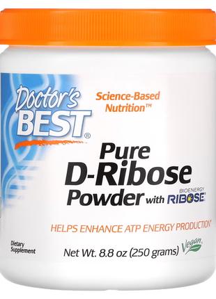 Натуральная добавка Doctor's Best Pure D-Ribose Powder, 250 грамм