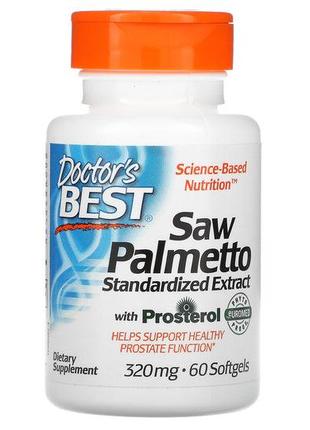 Натуральная добавка Doctor's Best Saw Palmetto with eUromed, 6...