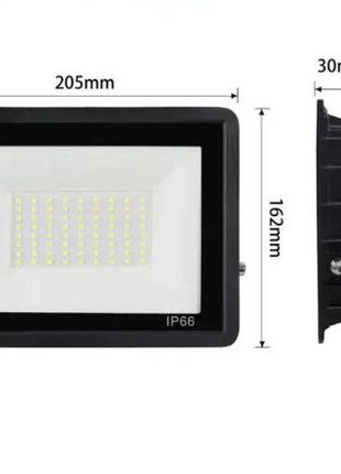 Прожектор светодиодный Flood light 50w Ip66 6500k белый свет,
...