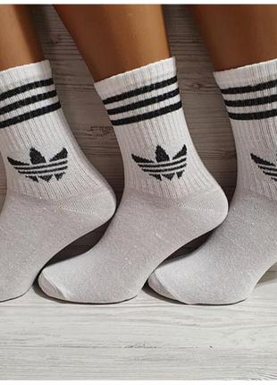 Шкарпетки чоловічі "Adidas". 41-45р. Білі. Високі,теніс