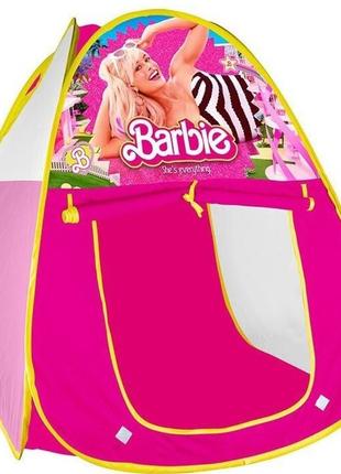 Детская Палатка Домик Розовая Barbie Барби Розовая