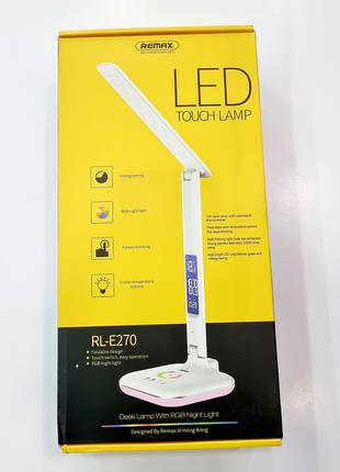 Настільна світлодіодна LED лампа Remax RL-E270 USB White склад...