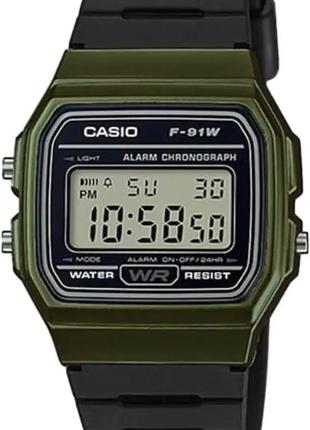 Часы Casio F-91WM-3AEF. Зеленый