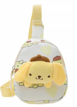 Детская сумка Lesko TD-34 Kuromi Yellow с аниме через плечо на...