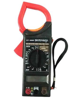 Цифровой мультиметр токовые клещи мультитестер тестер DT 266 F