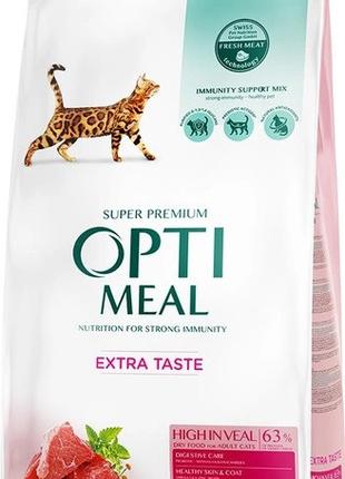Сухой корм Optimeal для взрослых кошек с высоким содержанием т...