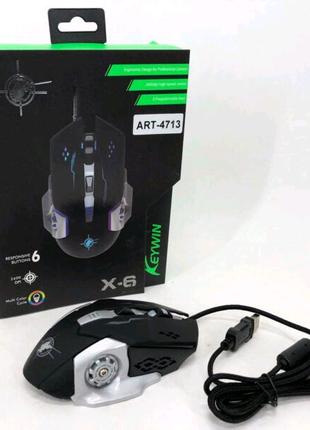 Ігрова мишка з підсвічуванням Gaming Mouse X6