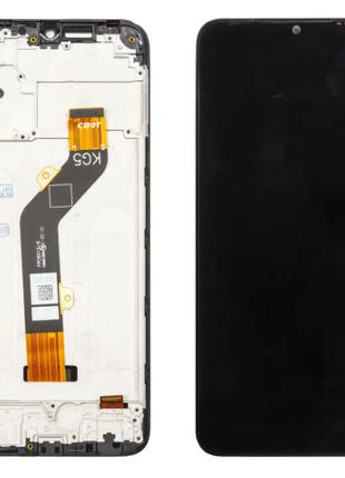 Дисплей (LCD) Tecno Pop 5 LTE (BD4I) з сенсором чорний + рамка