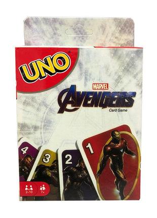 Настольная игра карты UNO УНО Мстители Avengers