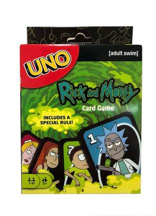 Настольная игра карты UNO УНО Рик и Морти Rick and Morty