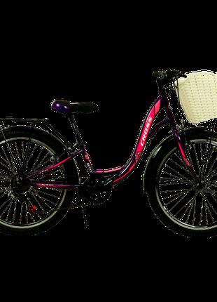 CROSS Велосипед Cross Betty 24 "11" Фиолетовый-Розовый