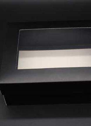 Збірні картонні коробки для подарунків. Колір чорний. 22х17х7....