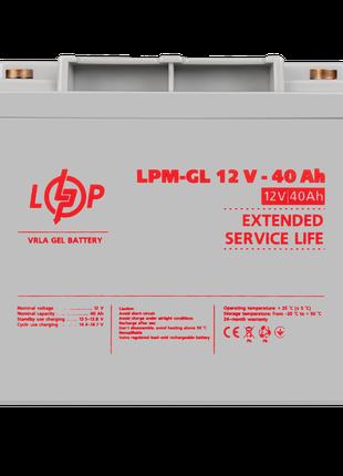 Аккумулятор гелевый LPM-GL 12V - 40 Ah