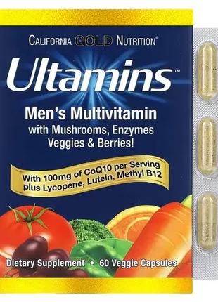 Вітаміни для чоловіків California Gold Nutrition Ultamins Men'...