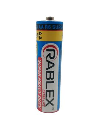 Батарейка солевая Rablex R6P/AA 1.5V SUPER HEAVY DUTY, 1 шт в ...