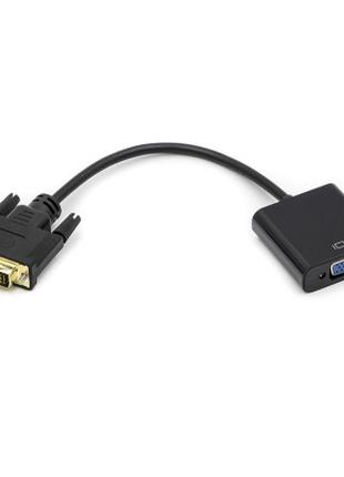Переходник DVI-D Dual Link (M) to VGA (F) 0.15m PowerPlant (CA...