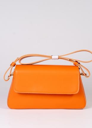 Жіноча сумка помаранчева сумка трапеція оранжевий клатч сумочка