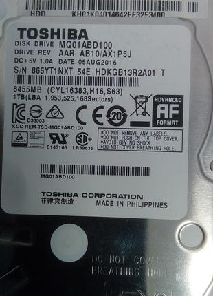 Жорсткий диск HDD 2.5" Toshiba 1 ТB MQ01ABD100