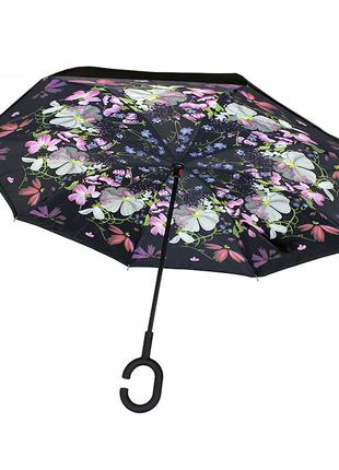 Зонт наоборот Up-Brella Цветы