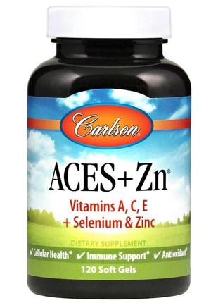 Вітаміни та мінерали Carlson Labs ACES + Zn, 120 капсул