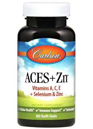 Вітаміни та мінерали Carlson Labs ACES + Zn, 60 капсул