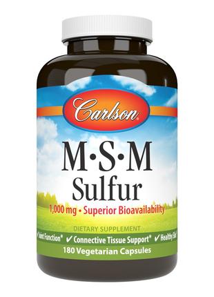 Препарат для суставов и связок Carlson Labs MSM Sulfur 1000 mg...