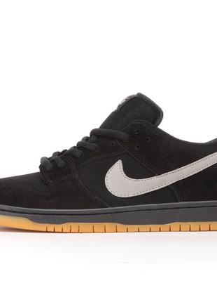 Мужские кроссовки Nike SB Dunk Black Grey "FOG" Low Pro BQ6817...