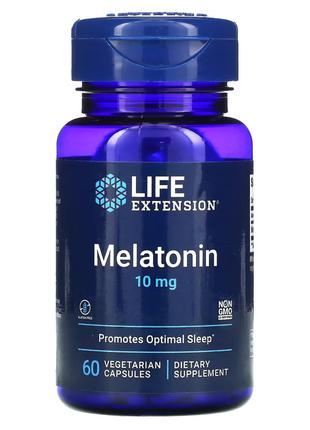 Натуральна добавка Life Extension Melatonin 10 mg, 60 вегакапсул