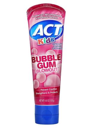 Детская зубная паста Act Kids Anticavity Fluoride Toothpaste 1...