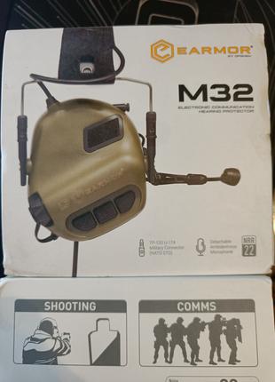 Активні тактичні навушники Earmor M32 MOD3