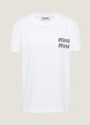 Женская футболка MIUMIU Біла