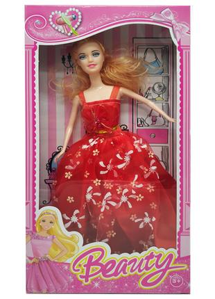 Кукла типа Барби 1219-5-1 в бальном платье (Красный)