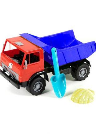 Вантажівка з пісочним набором (червоний+синій) [tsi200148-ТSІ]