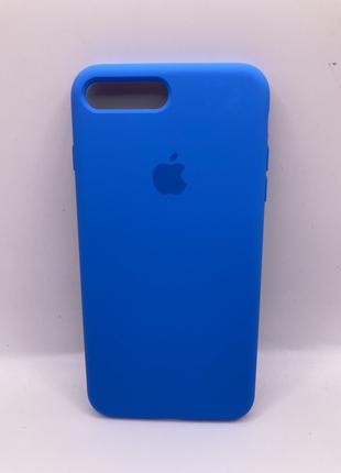 Чохол IPhone 7 Plus / 8Plus silicon case Full cover surf blue