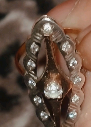 Кольцо с Якутскими природными бриллиантами