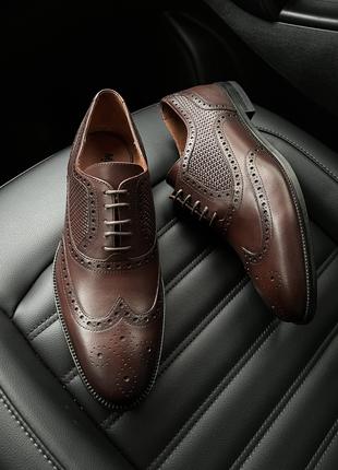 Стильные коричневые туфли 38 - 44 размер