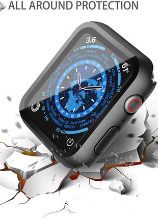 Черный чехол Misxi для Apple Watch Series 7 8 41мм 2 шт. в уп Уце
