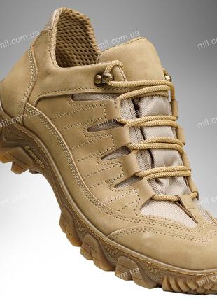 Военная кожаная обувь деми / тактические демисезонные кроссовк...
