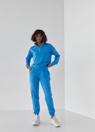 Женский спортивный костюм LUMINA цвет голубой р.XS 439739