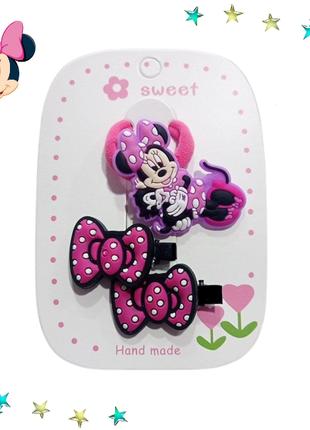 Набір 3 шт Гумка для волосся та шпильки качечки Miki Disney