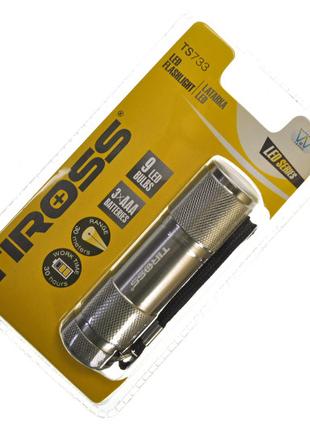 Ліхтарик світлодіодний Tiross TS733 на батарейках (3хААА)