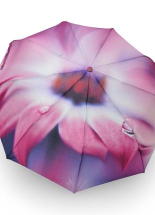 Зонт женский Frei Regen полуавтомат "капля на цветке" #090851