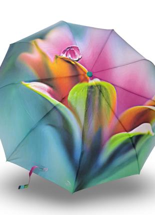 Зонт женский Frei Regen полуавтомат "капля на цветке" #090855