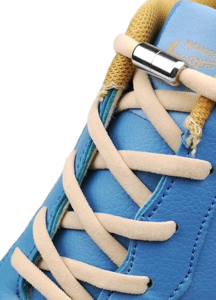Шнурівки для взуття еластичні на капсулах