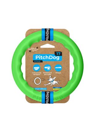 Кольцо для апортировки PitchDog 17, диаметр 17 см салатовый