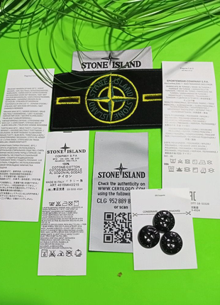 Патч  бірки Stone island.ґудзики