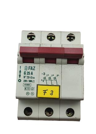Автоматический выключатель Moeller FAZ-G25A на 25A