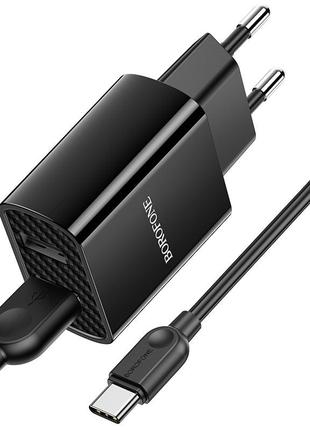 Сетевое зарядное устройство Borofone Powerway с кабелем USB-C ...