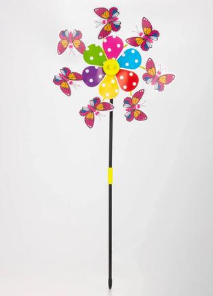 Іграшка вітрячок Метелик Q771 Різнокольоровий (2000989675570)