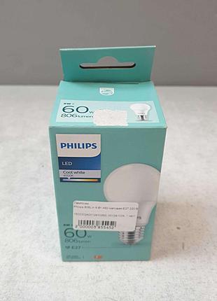 Лампочки Б/У Philips 806Lm 8 Вт A60 матовая E27 220 В 4000 К
